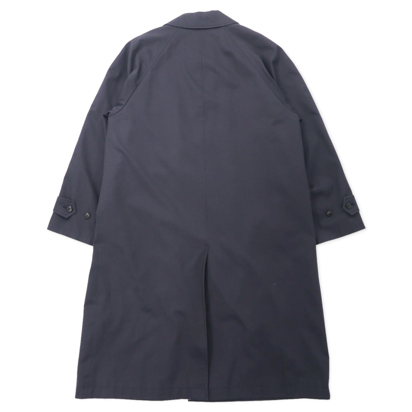 CHAPS RALPH LAUREN 90s Trench Coat, Size LL, Black, Cotton, Fly-front, Removable Liner