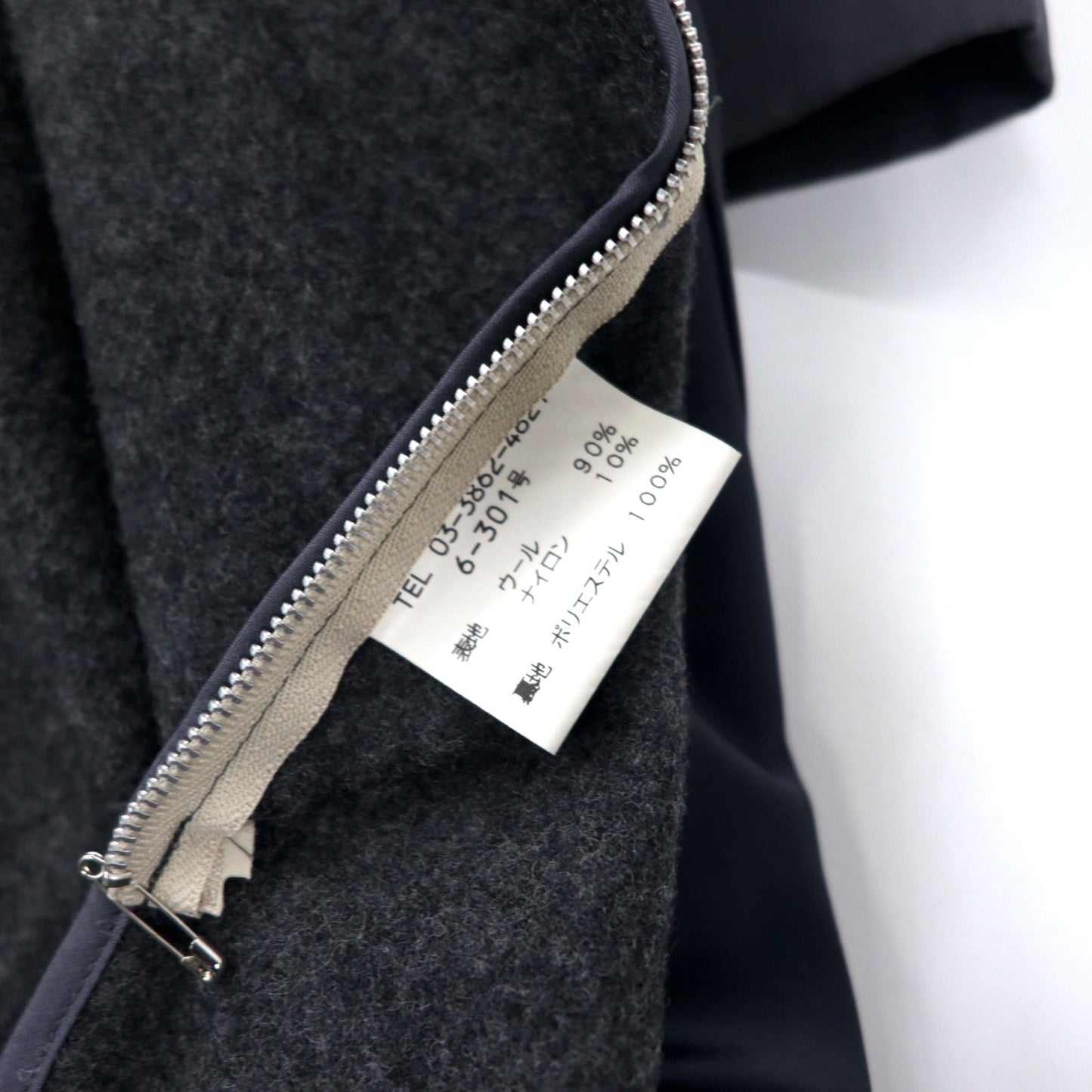 CHAPS RALPH LAUREN 90s Trench Coat, Size LL, Black, Cotton, Fly-front, Removable Liner