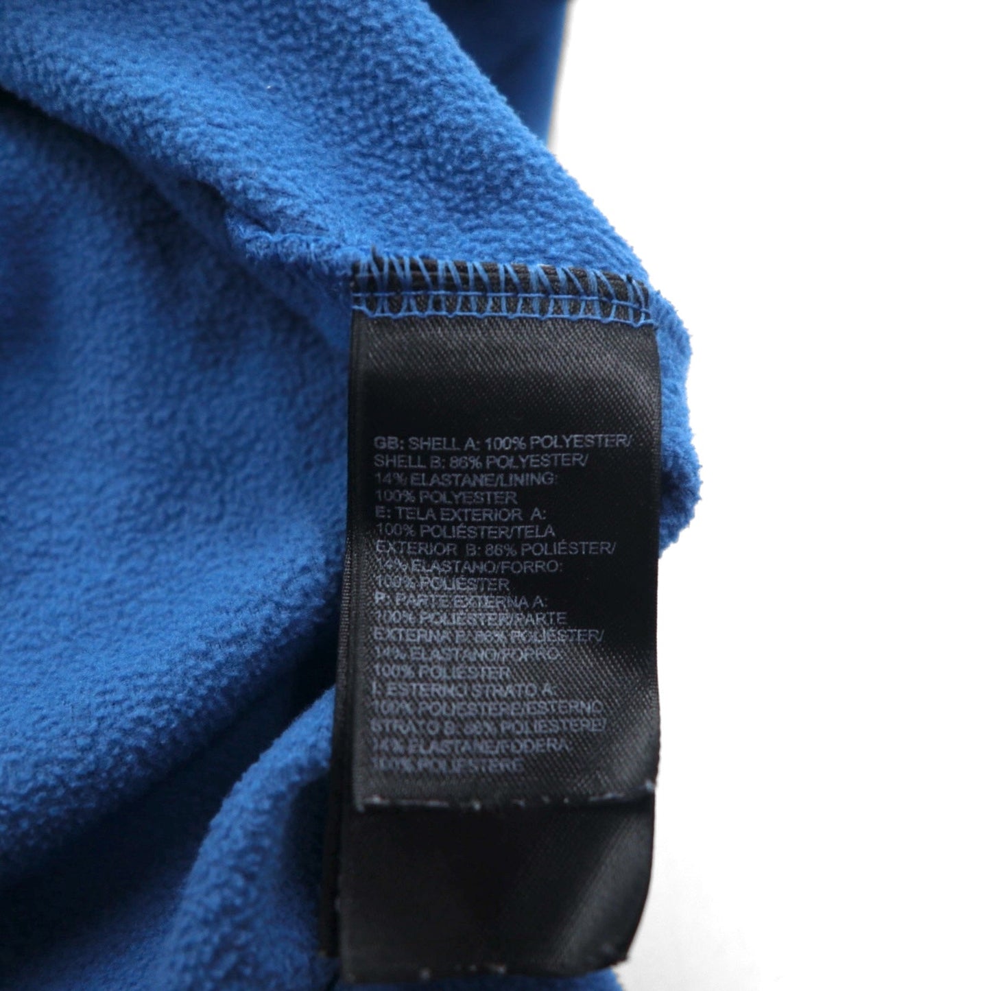 THE NORTH FACE ハーフジップ フリースジャケット M ブルー 胸ポケット プルオーバー US規格