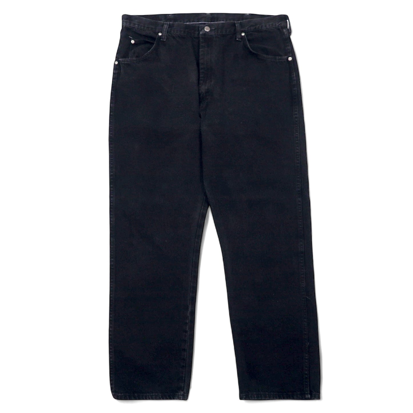 Wrangler 90s Black Wide Leg Denim Pants, Size 40, Black Cotton, 96501CB, Made in Costa Rica