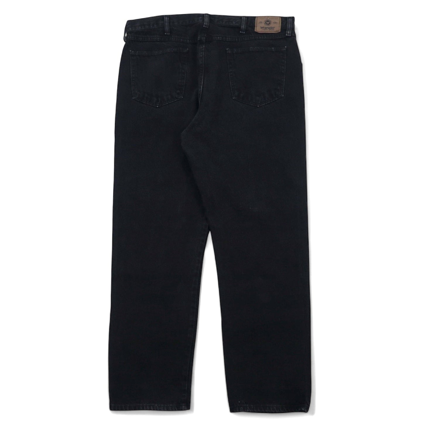 Wrangler 90s Black Wide Leg Denim Pants, Size 40, Black Cotton, 96501CB, Made in Costa Rica