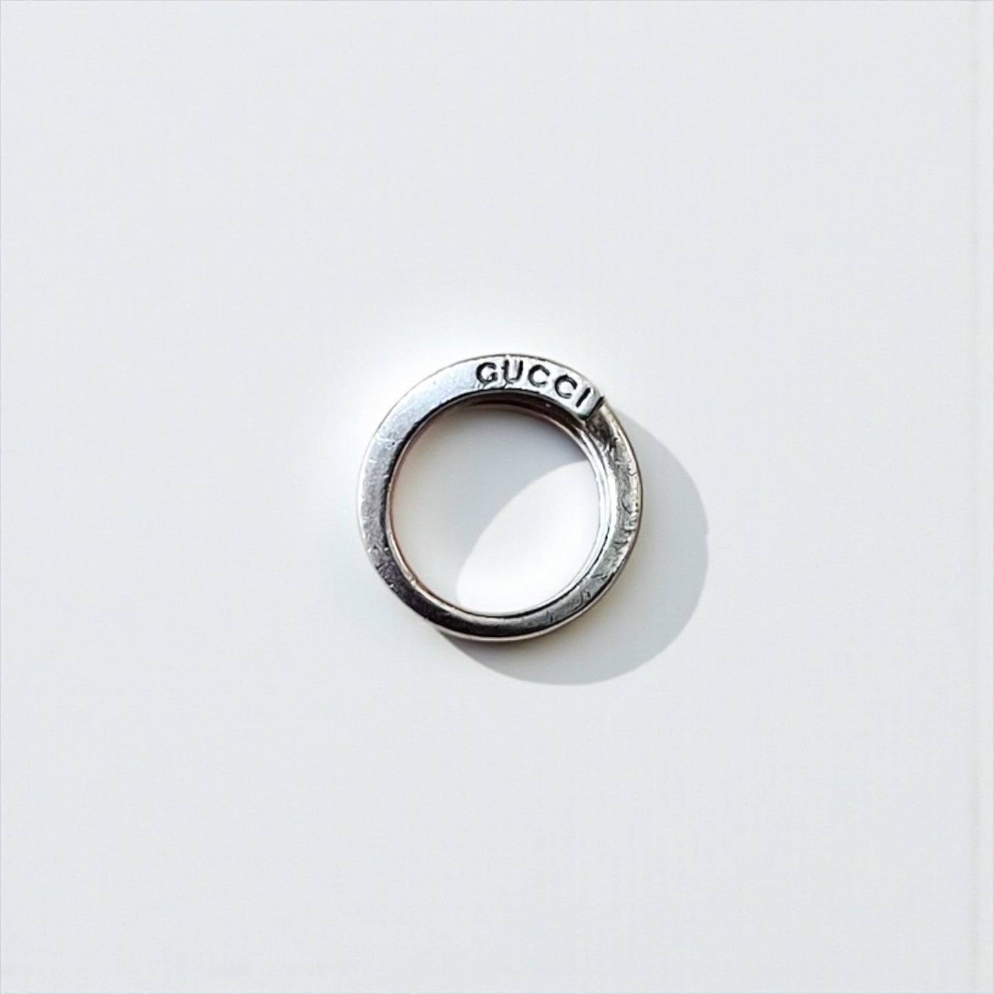 GUCCI スパイラル スネーク リング 指輪 9号 シルバー Gロゴ SILVER 925 イタリア製