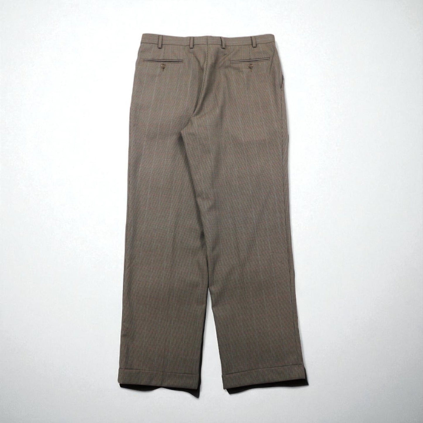 Ralph Lauren 90年代 2タック ワイド スラックスパンツ L チェック プリーツ