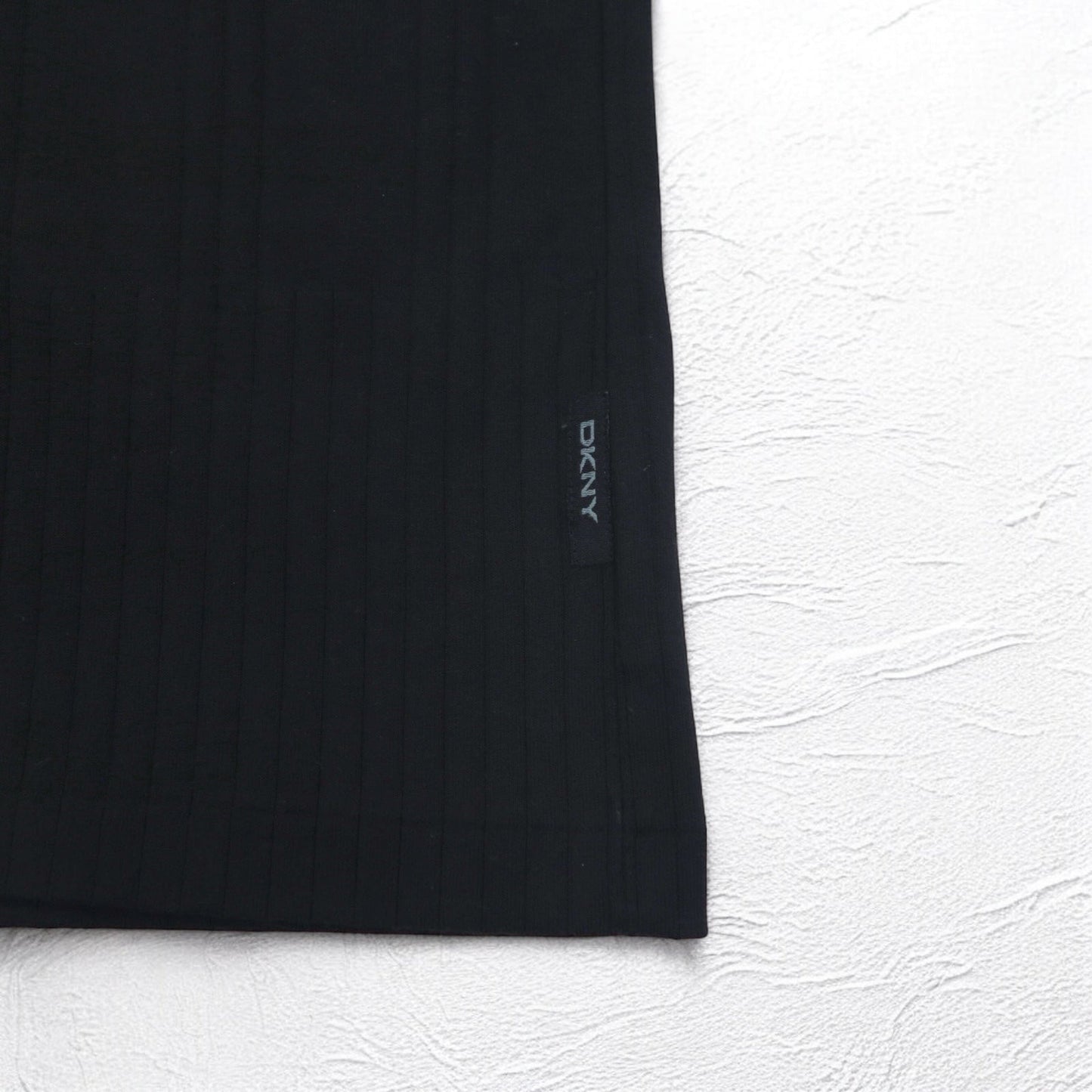 DKNY ボトルネック ロングスリーブTシャツ ロンT L ブラック コットン