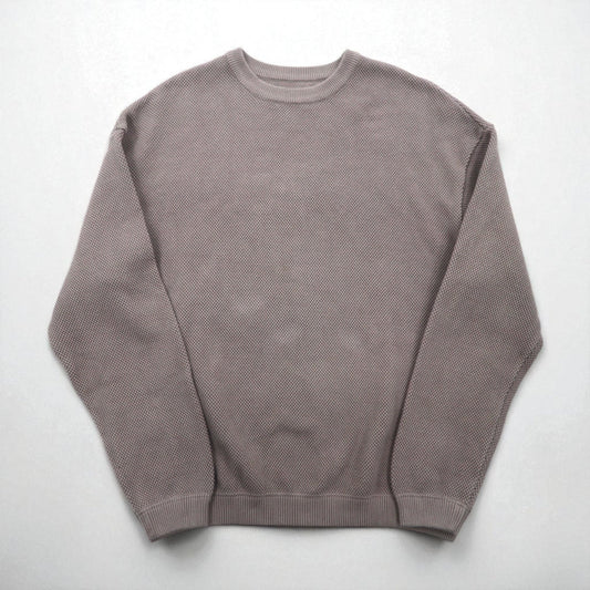 crepuscule モスステッチ プルオーバー ニット セーター 鹿の子 M グレー MOSS STITCH P/O ビッグサイズ 1803-001 日本製