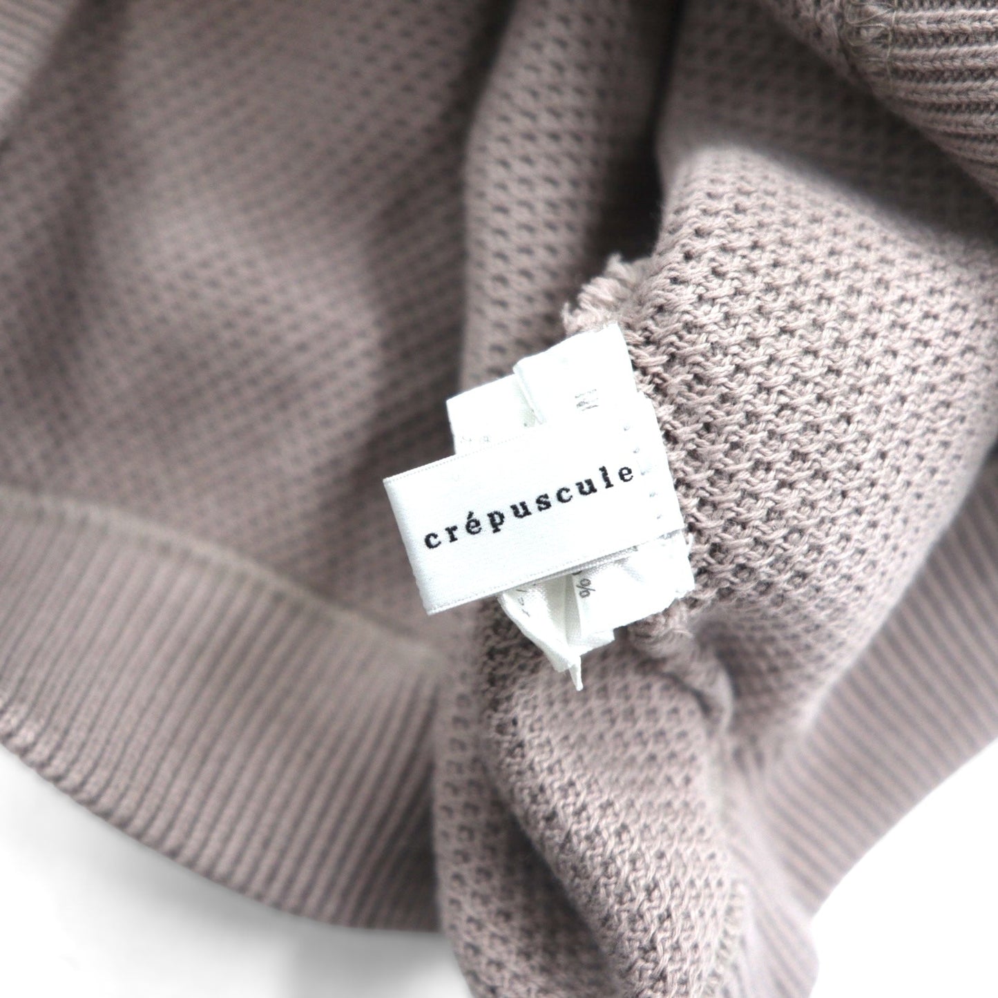 crepuscule モスステッチ プルオーバー ニット セーター 鹿の子 M グレー MOSS STITCH P/O ビッグサイズ 1803-001 日本製