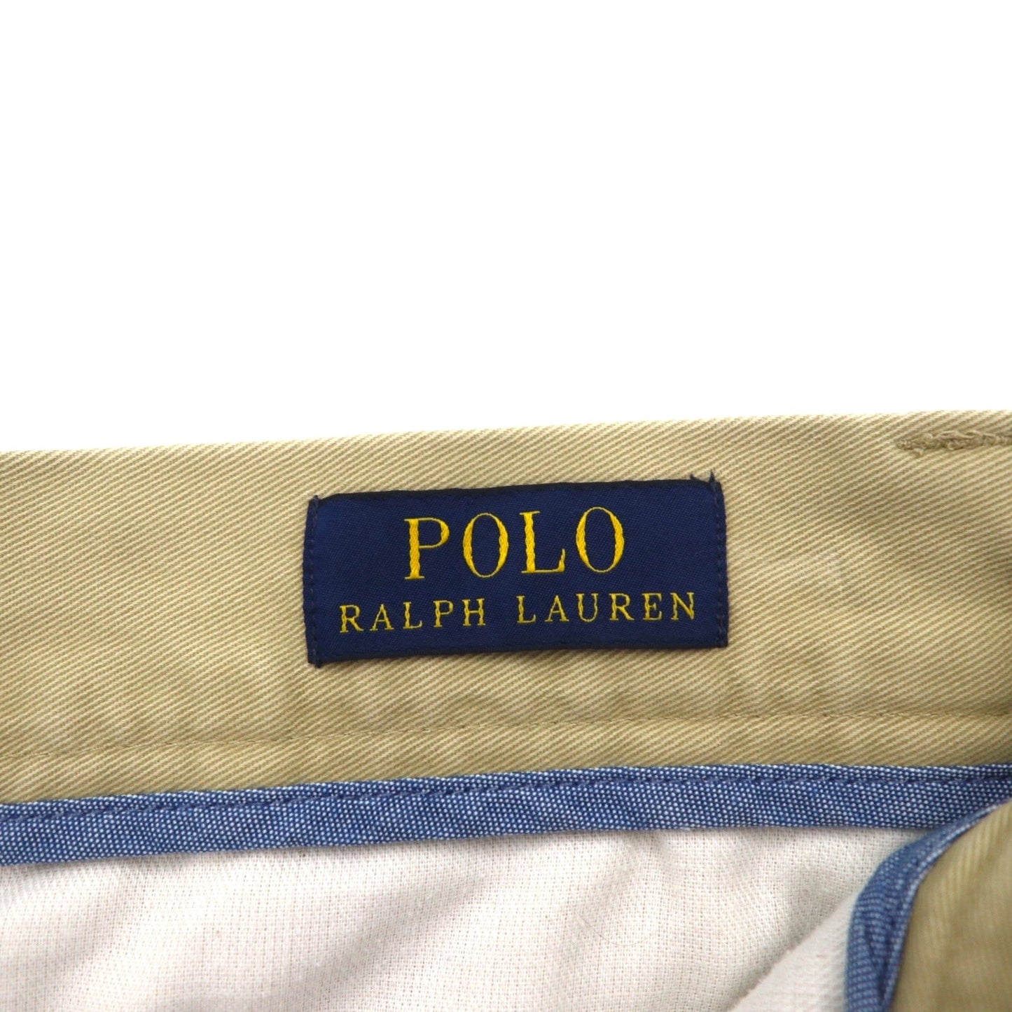 POLO RALPH LAUREN Polo Chino Classic Fit Shorts, Size L, Beige, Cotton