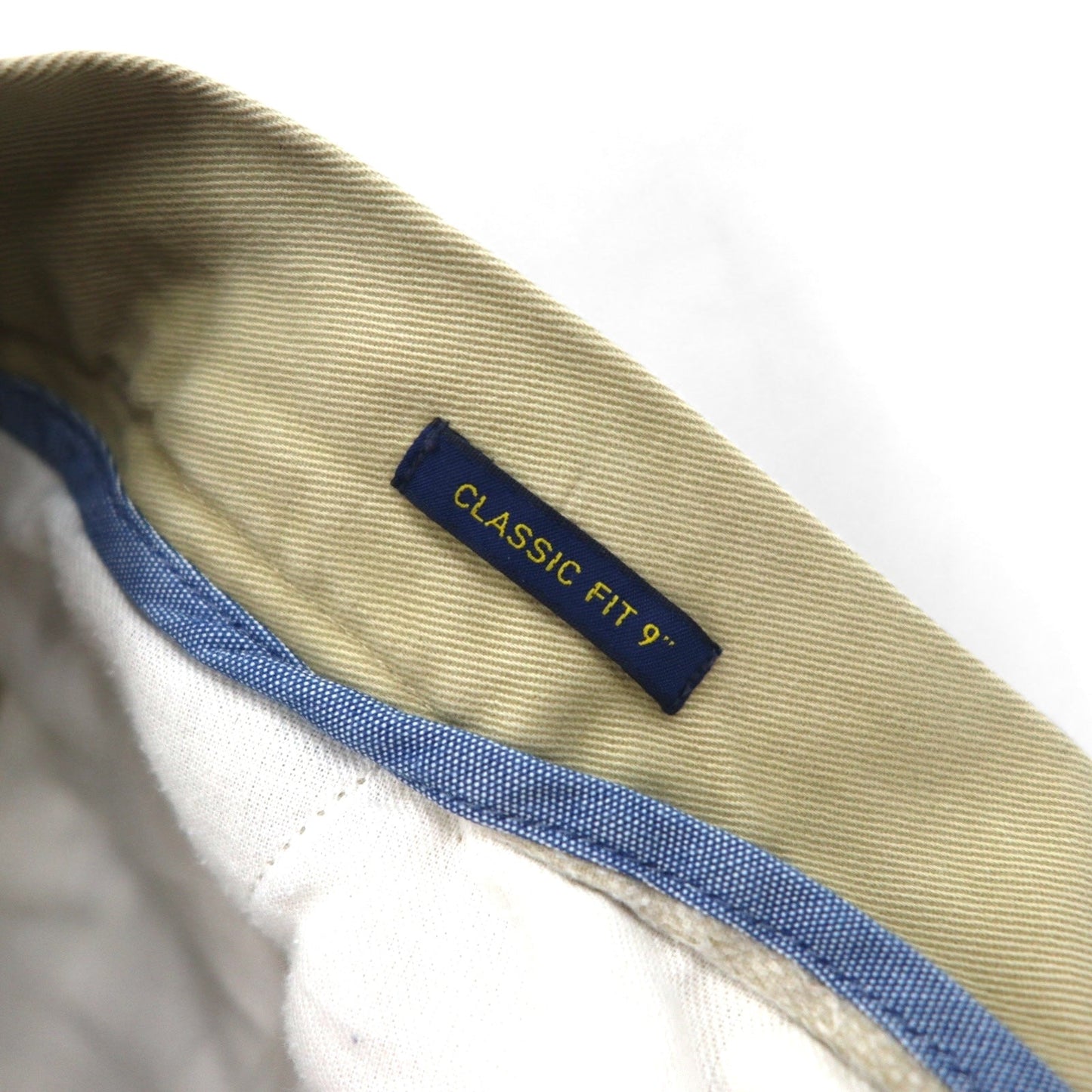POLO RALPH LAUREN Polo Chino Classic Fit Shorts, Size L, Beige, Cotton