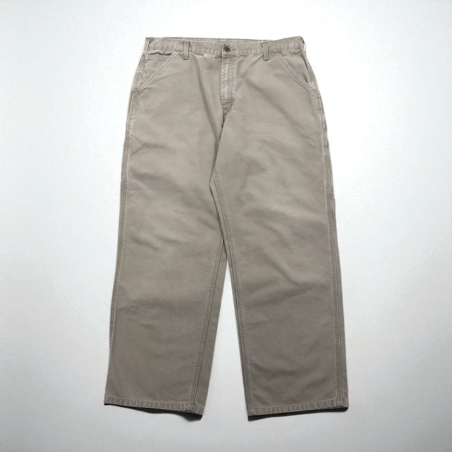 carhartt ウォッシュド ダック ペインターパンツ XL ベージュ コットン B11DES