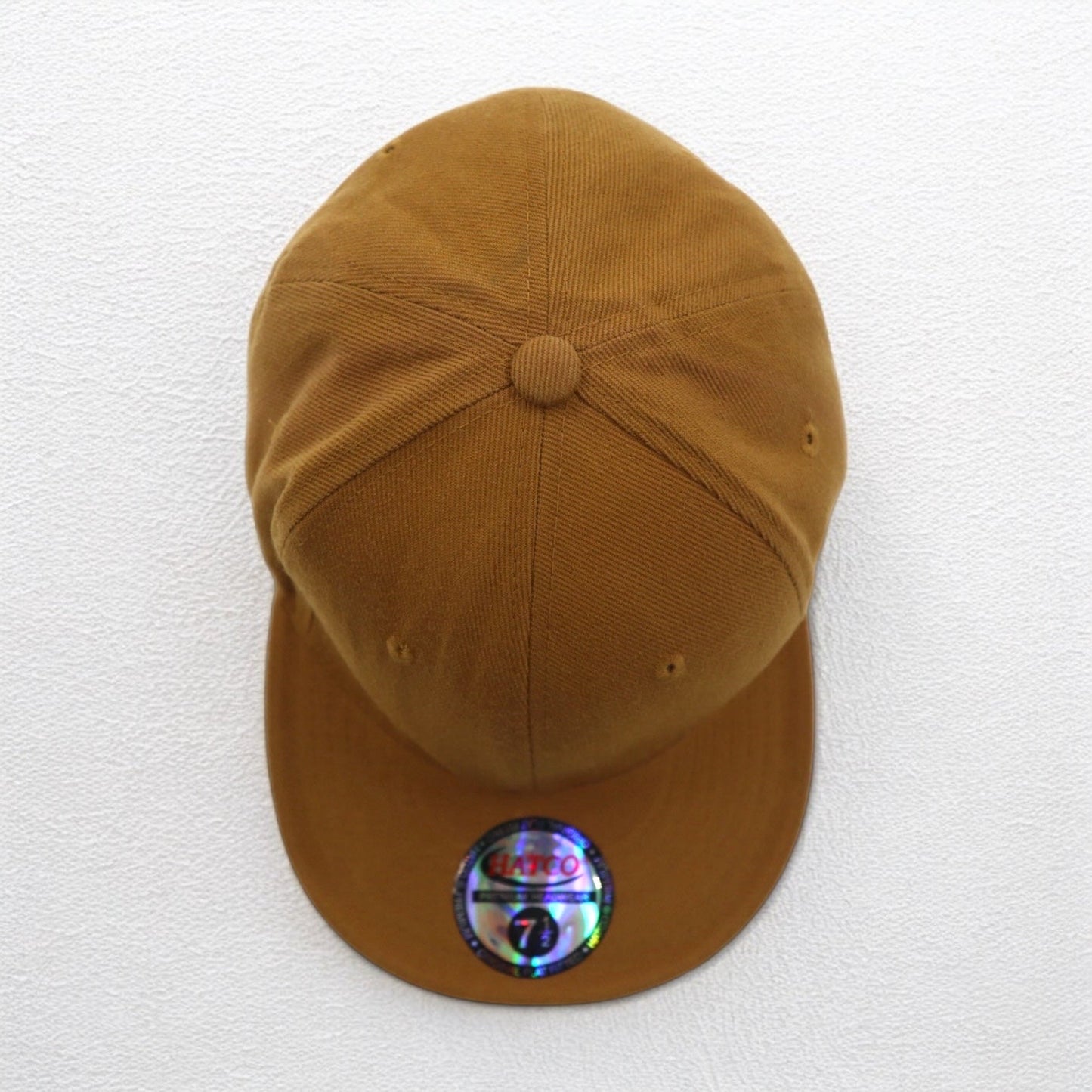 HATCO PREMIUM ORIGINAL FLAT ベースボールキャップ 59.6cm キャメル アクリル