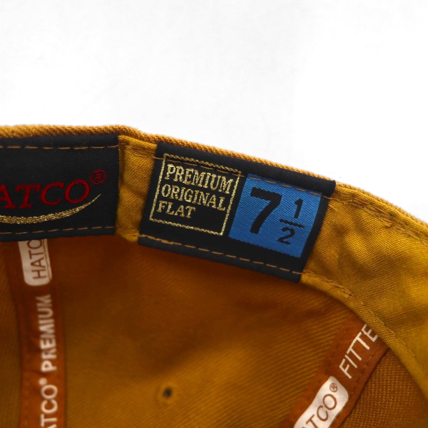 HATCO PREMIUM ORIGINAL FLAT ベースボールキャップ 59.6cm キャメル アクリル