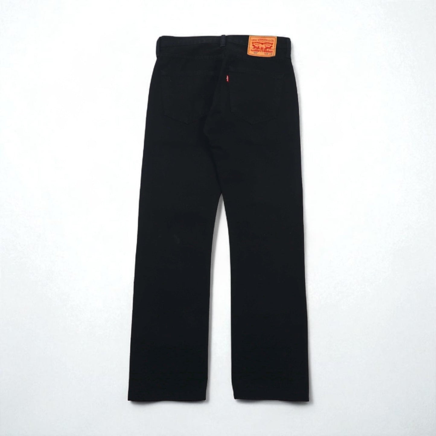 Levi's 501 デニムパンツ ジーンズ S オリジナルフィット ストレート 00501−0166 ビッグE レザーパッチ