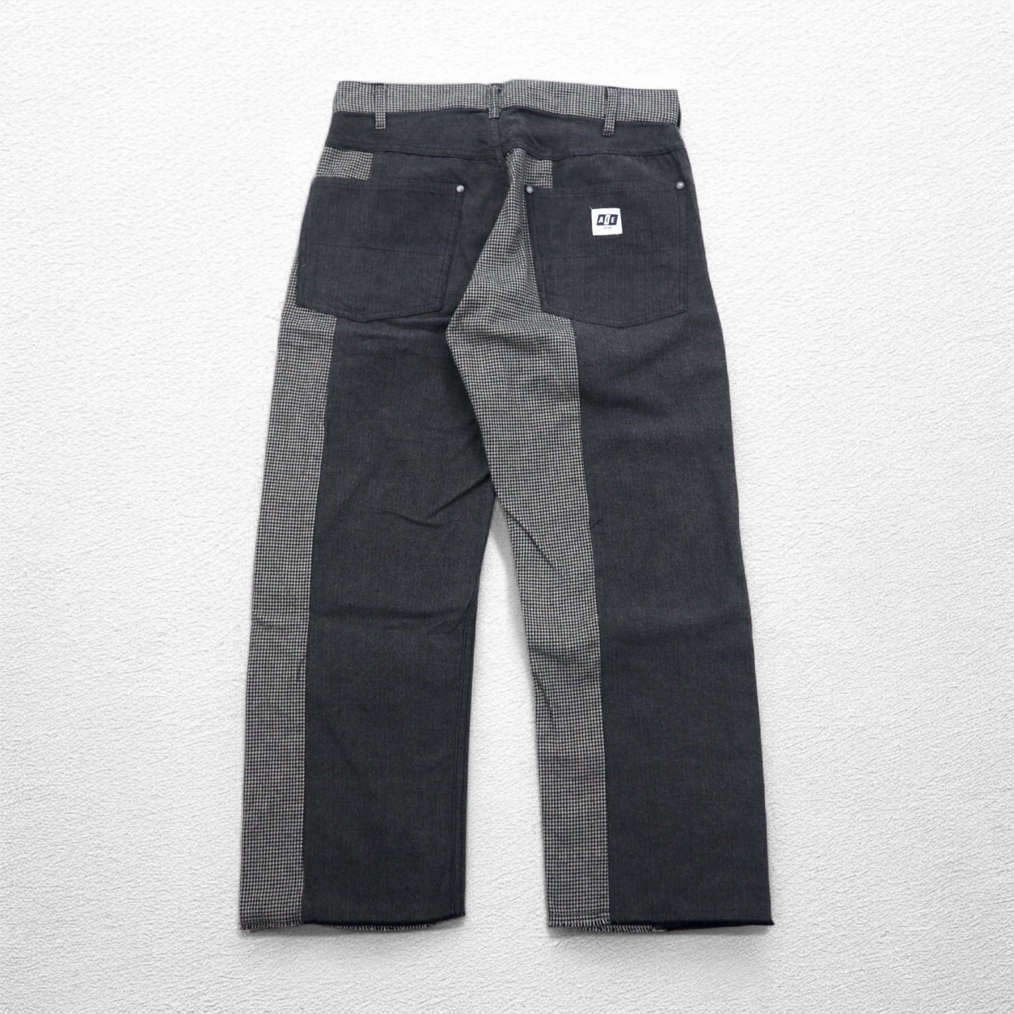 AiE (Nepenthes) 2022AW Krazy Pant, Made in USA, Size M, Gray, Hickory Stripe, Herringbone, Unused