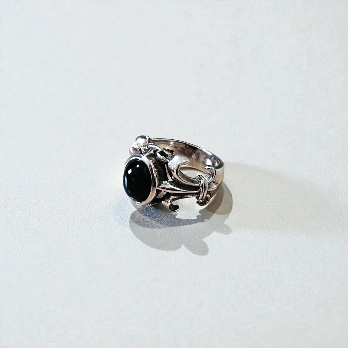 Vintage Silver Onyx Ring ブラックオニキス トライバル リング 指輪 14号 シルバー SILVER 925