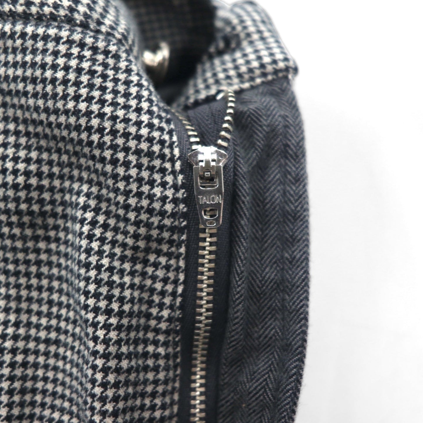 AiE (Nepenthes) 2022AW Krazy Pant, Made in USA, Size M, Gray, Hickory Stripe, Herringbone, Unused