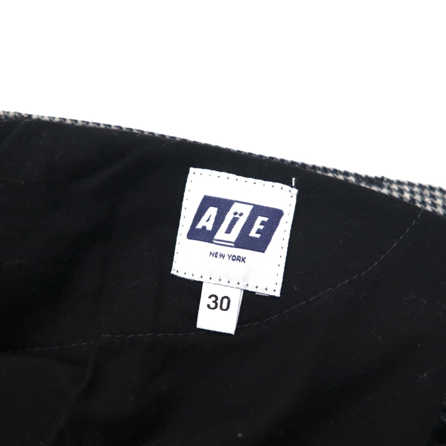 AiE (Nepenthes) 2022AW Krazy Pant, Made in USA, Size M, Gray, Hickory Stripe, Herringbone, Unused
