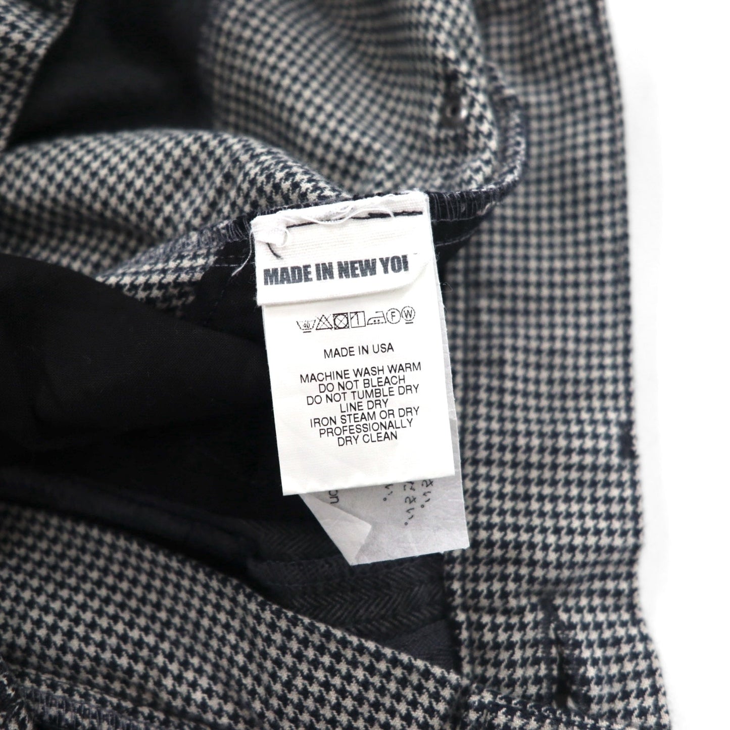AiE (Nepenthes) 2022AW Krazy Pant, Made in USA, Size M, Gray, Hickory Stripe, Herringbone, Unused