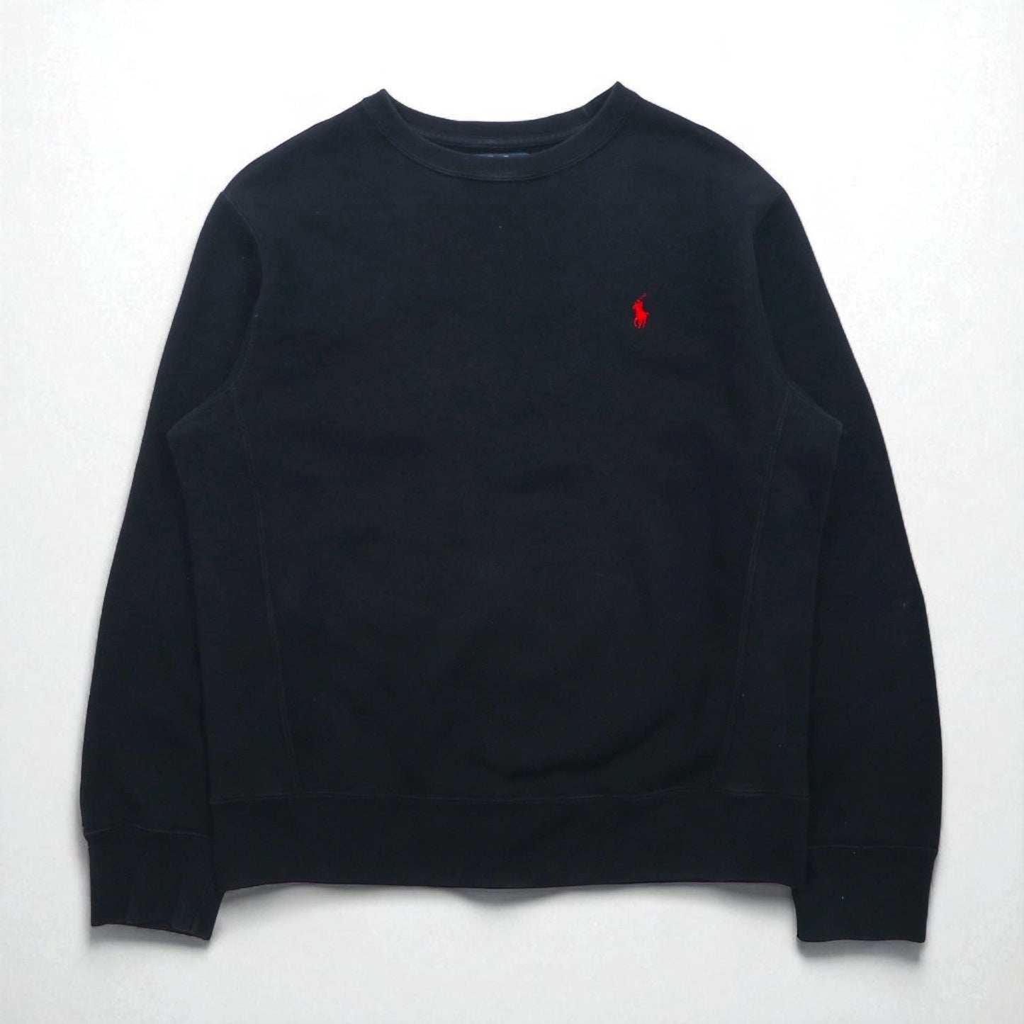 Polo Ralph Lauren 90年代 リバースウィーブ スウェット トレーナー M ブラック スモールポニー刺繍