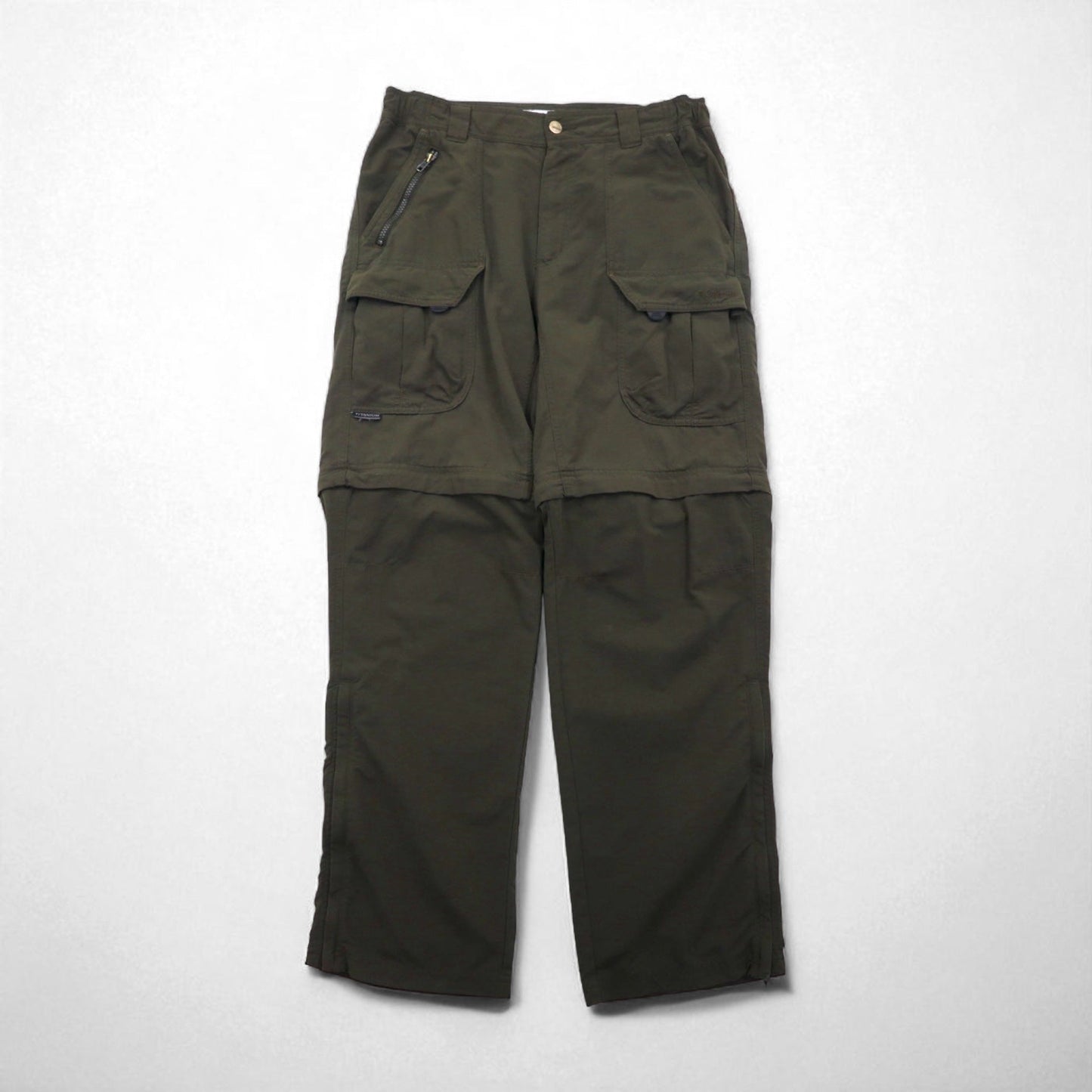Columbia 00年代 2WAY コンバーチブル カーゴパンツ ショートパンツ L ナイロン TM8248 TITANIUM
