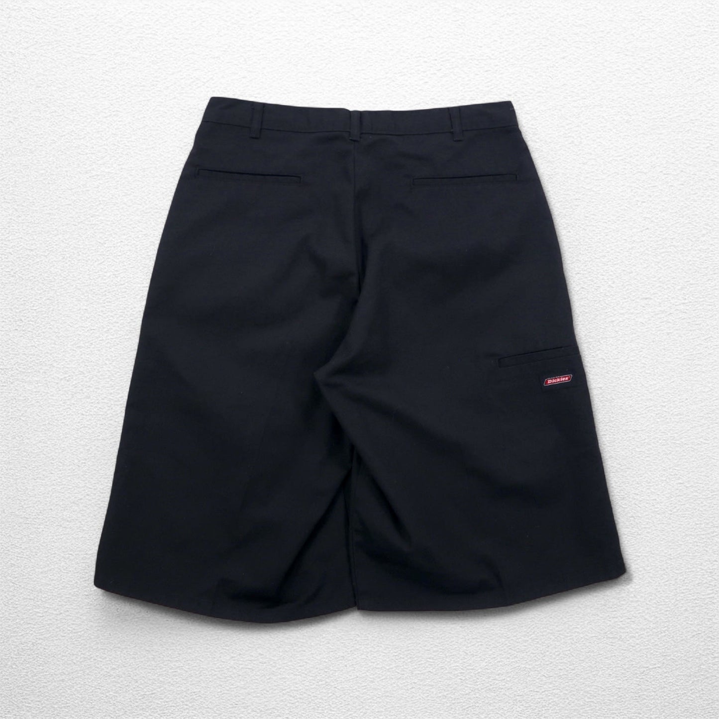 Dickies Work Shorts, Size L, Black, Polyester and Cotton