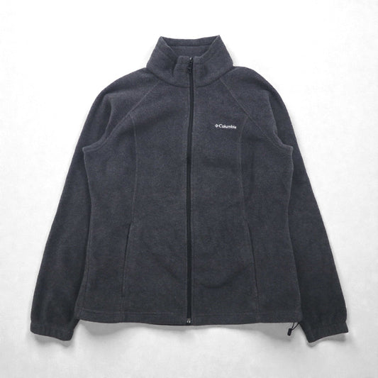 Columbia フルジップ フリースジャケット L グレー ドローコード BENETON SPRINGS WL6439