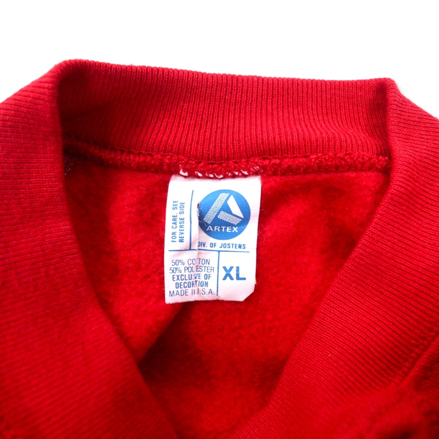 ARTEX USA Made 90s Printed Sweatshirt, Size XL, Red, Cotton, Fleece-Lined, DESERT STORM
