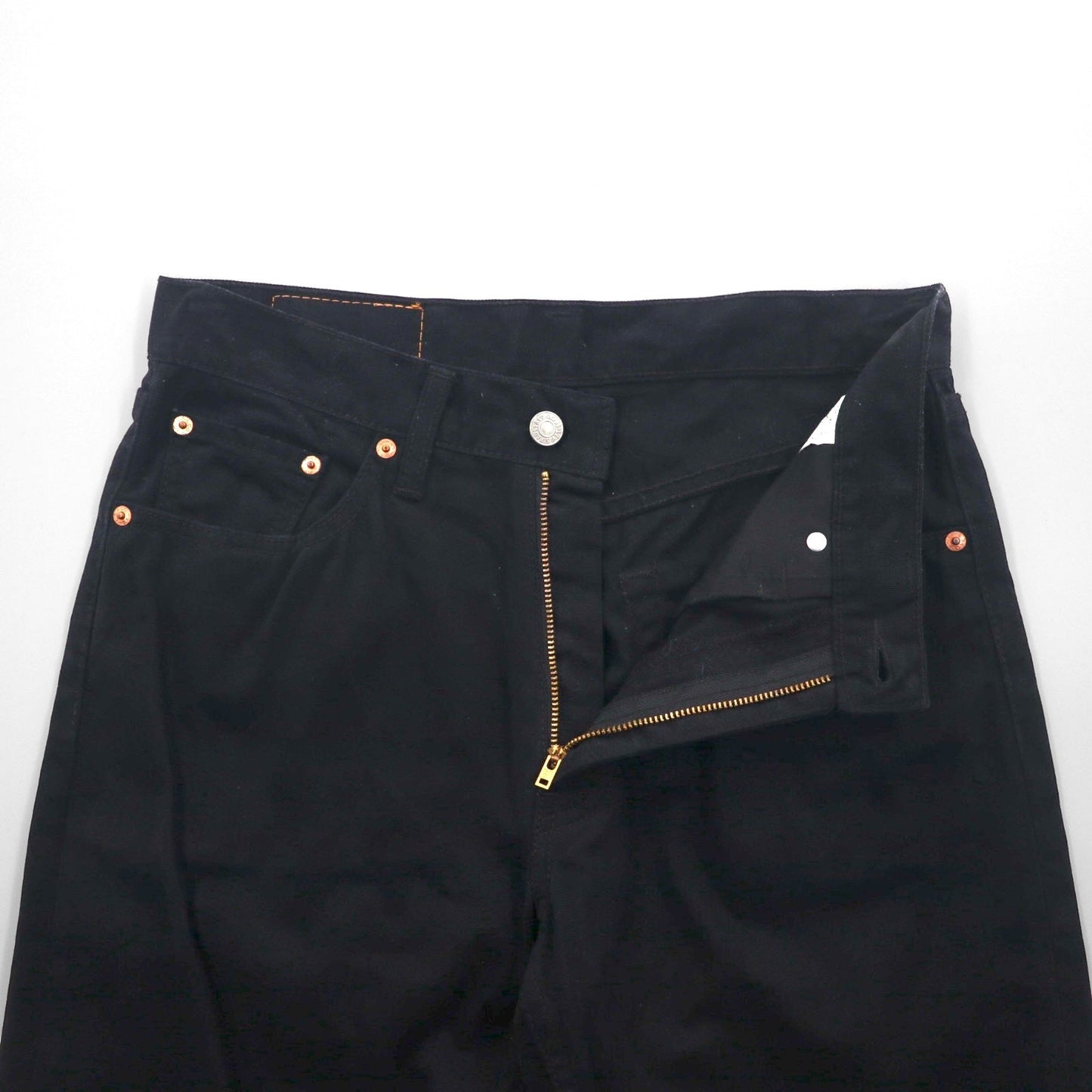 Levi's 00年代 702 デニムパンツ ジーンズ M ブラック 00702-0036 レザーパッチ