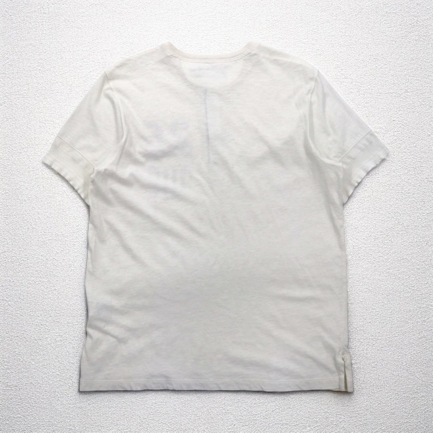 Polo by Ralph Lauren Henley T-Shirt, XL, White, Ink-Dip Print, Numbering, Custom Fit