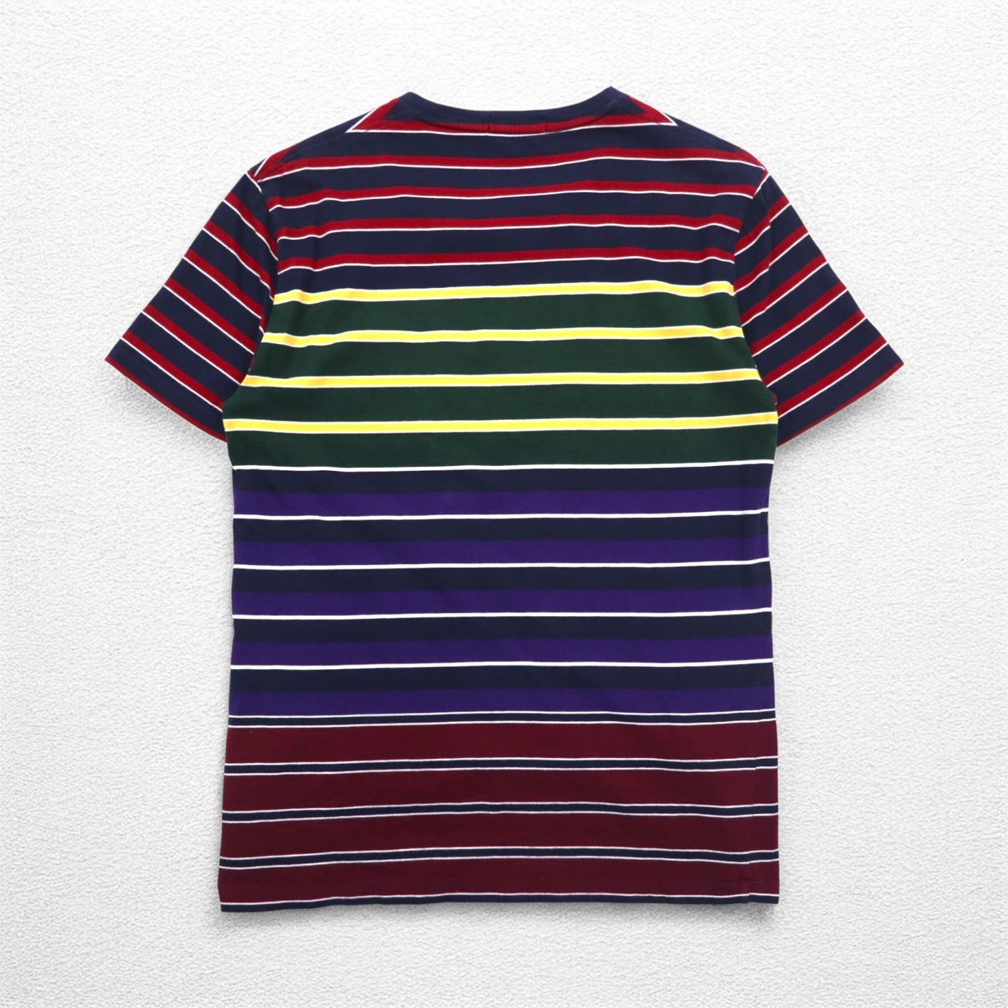 POLO RALPH LAUREN マルチボーダー ポケットTシャツ S マルチカラー コットン RLFC ロゴ刺繍 スリランカ製