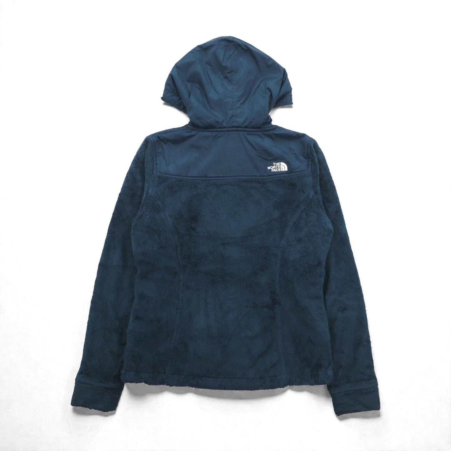 THE NORTH FACE フーデッド フリースジャケット ジップパーカー S ネイビー ドローコード OSO HOODIE ARHB US規格