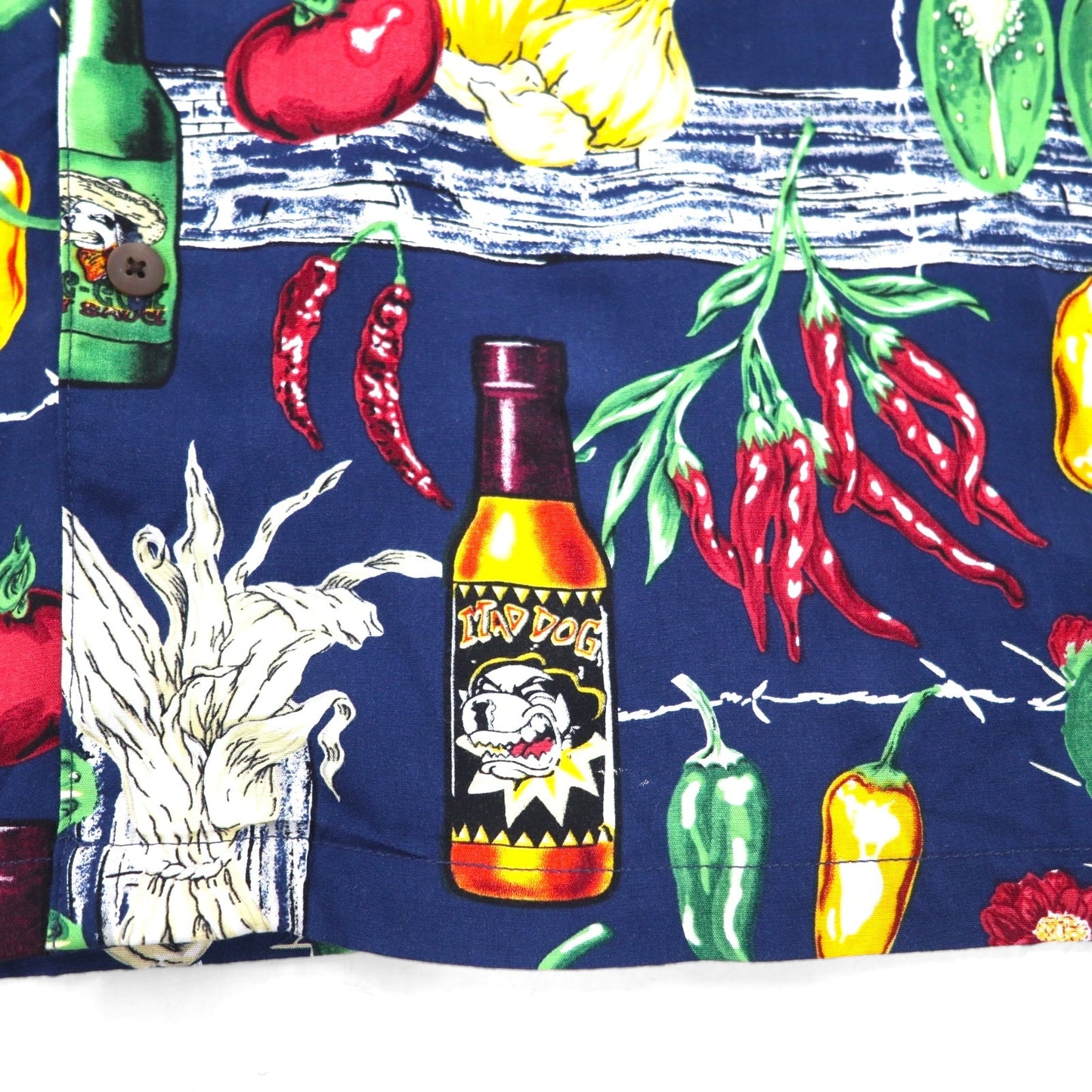 Big Dogs 90s Aloha Shirt, XL, Navy, Rayon, All-Over Print