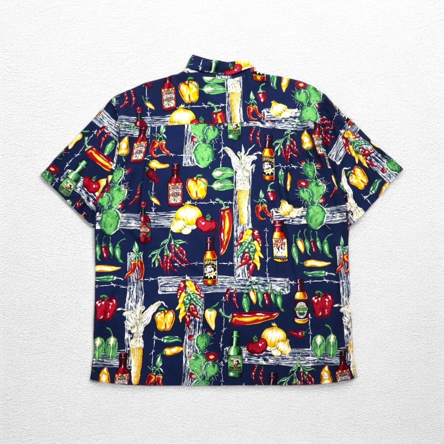 Big Dogs 90s Aloha Shirt, XL, Navy, Rayon, All-Over Print