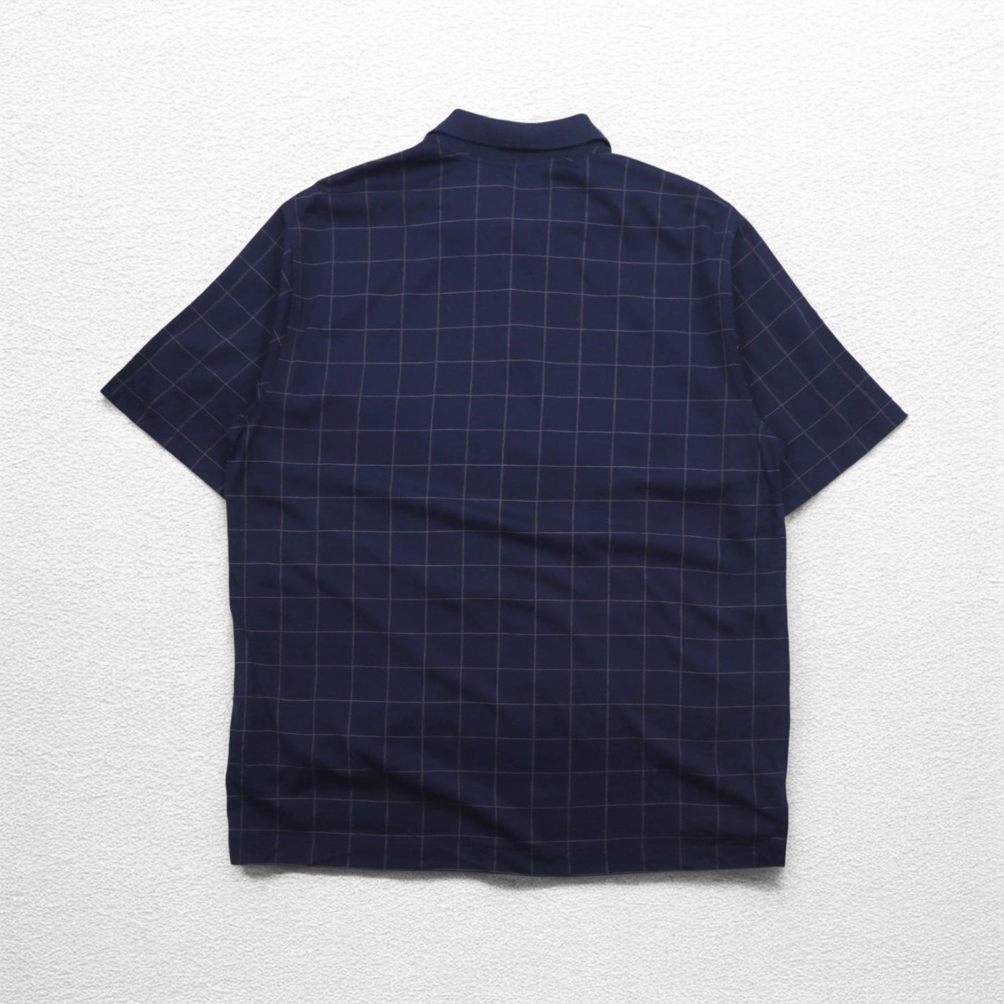 Brooks Brothers Performance Knit Polo Shirt, Navy Check, Large, Double Mercerized Cotton, Mercerized