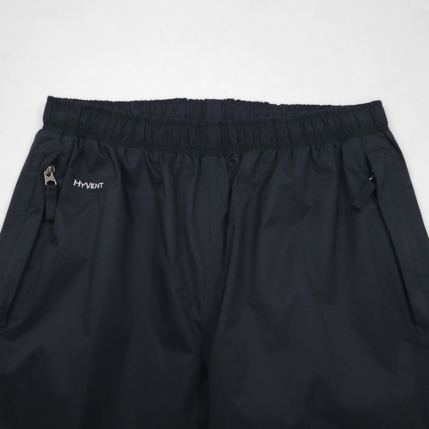 THE NORTH FACE アウトドア ナイロン テックパンツ HYVENT 防水 シェルパンツ S ブラック 裾 ジップ スリット
