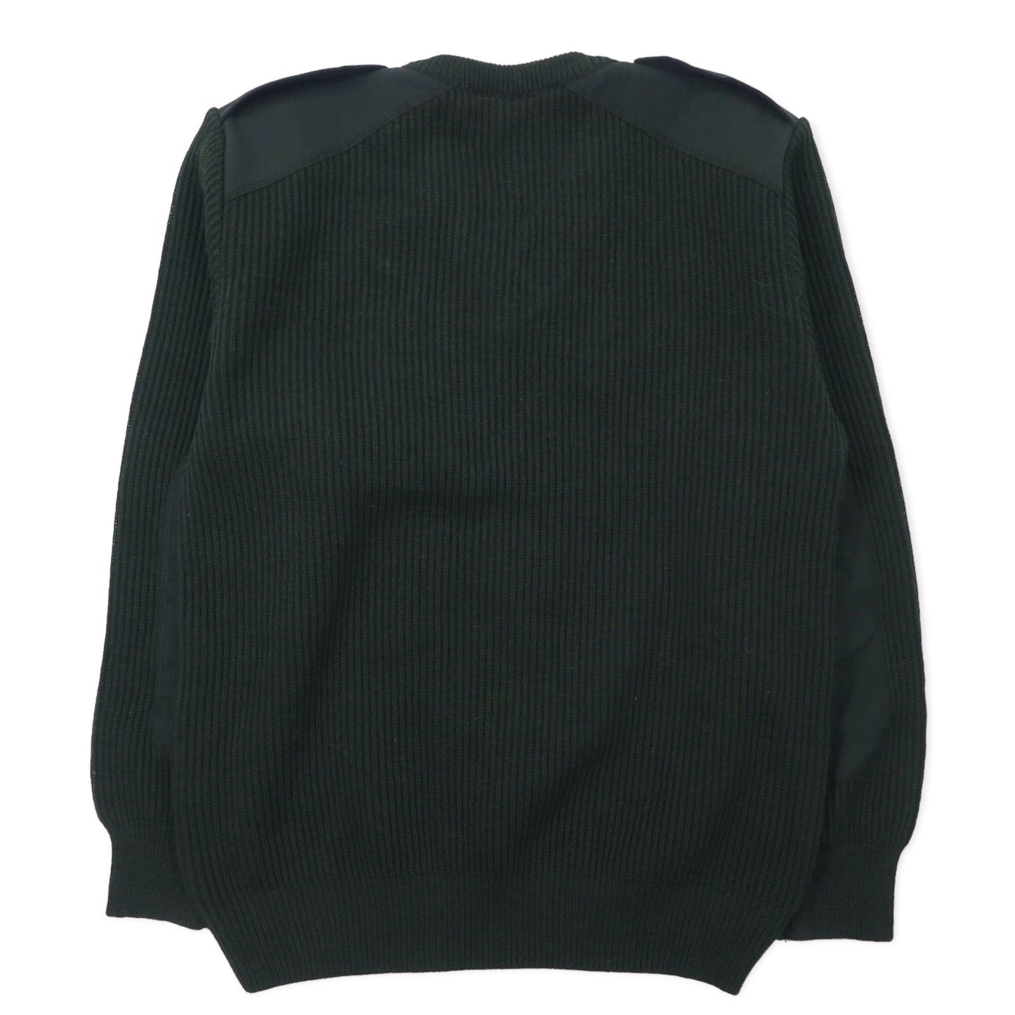 FRENCH ARMY Commando Knit Sweater, Size 88, Khaki Wool, Military Style, 2004-INDUYCO