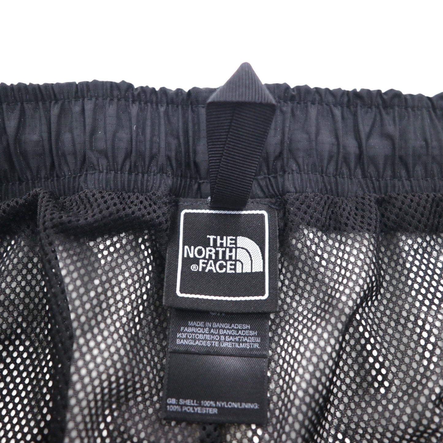 THE NORTH FACE アウトドア ナイロン テックパンツ HYVENT 防水 シェルパンツ S ブラック 裾 ジップ スリット