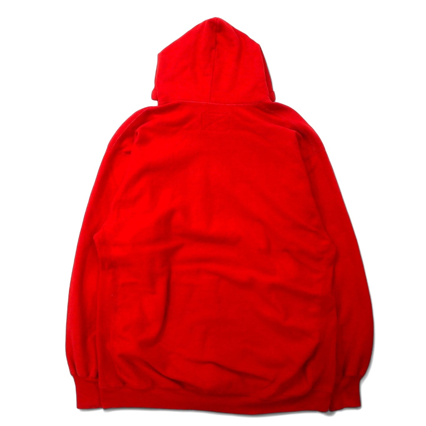 STEVE AND BARRY'S Reverse Weave Hoodie, Size L, Red, Cotton, Ohio State College Arch Logo, Oversized