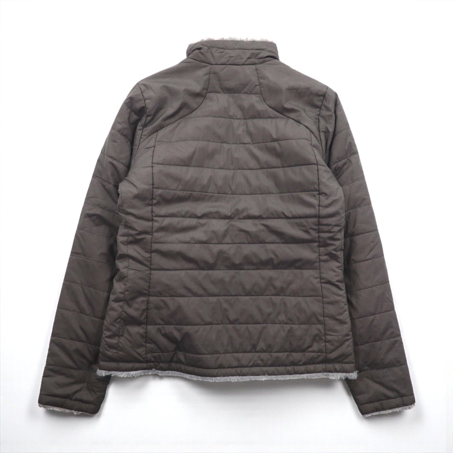 THE NORTH FACE リバーシブル 中綿 フリースジャケット XS グレー ポリエステル MOSSBUD SWIRL A7PY US規格