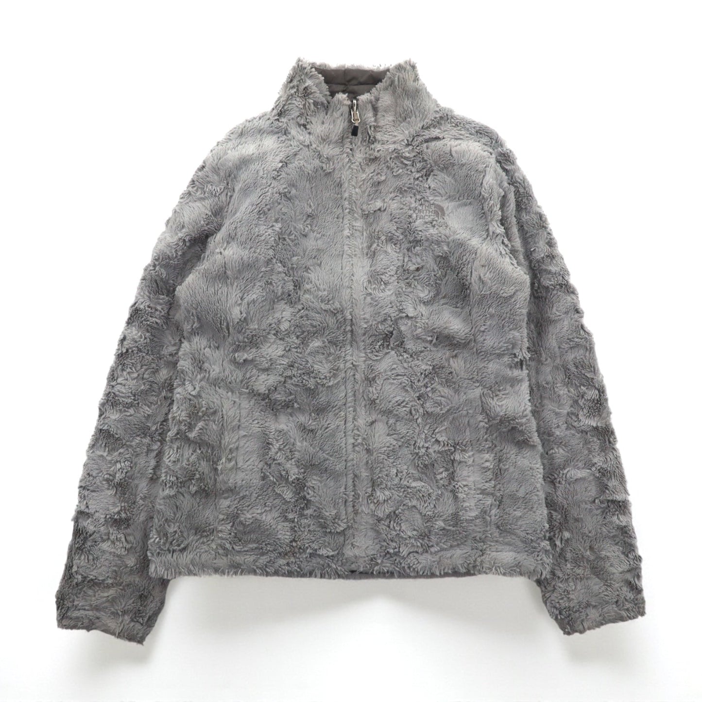 THE NORTH FACE リバーシブル 中綿 フリースジャケット XS グレー ポリエステル MOSSBUD SWIRL A7PY US規格