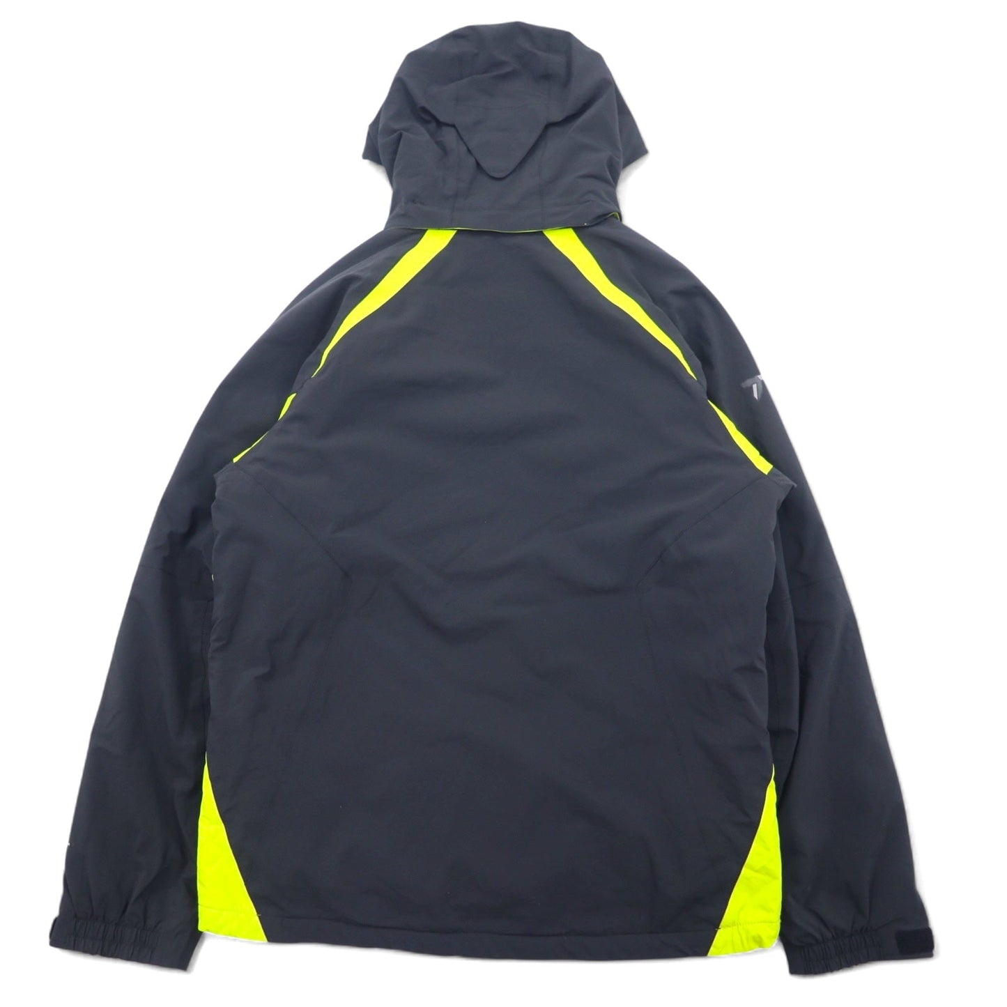 Columbia Omni-Tech Mountain Parka, Size M, Black, Nylon, Waterproof, Windproof, Titanium, Drawcord, Retractable Hood, EM4504