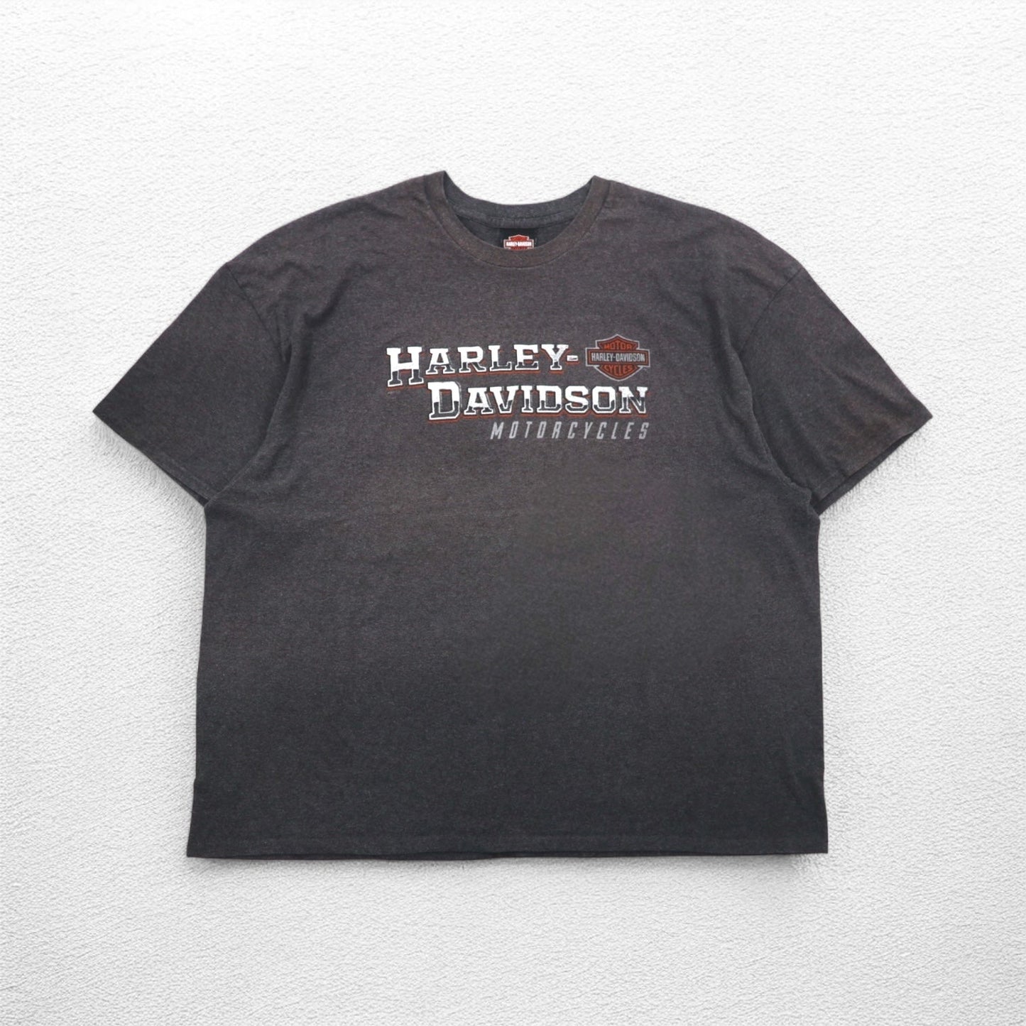 HARLEY DAVIDSON Double-Sided Print T-Shirt, Size 3XL, Gray, Silver Eagle, Made in Nicaragua