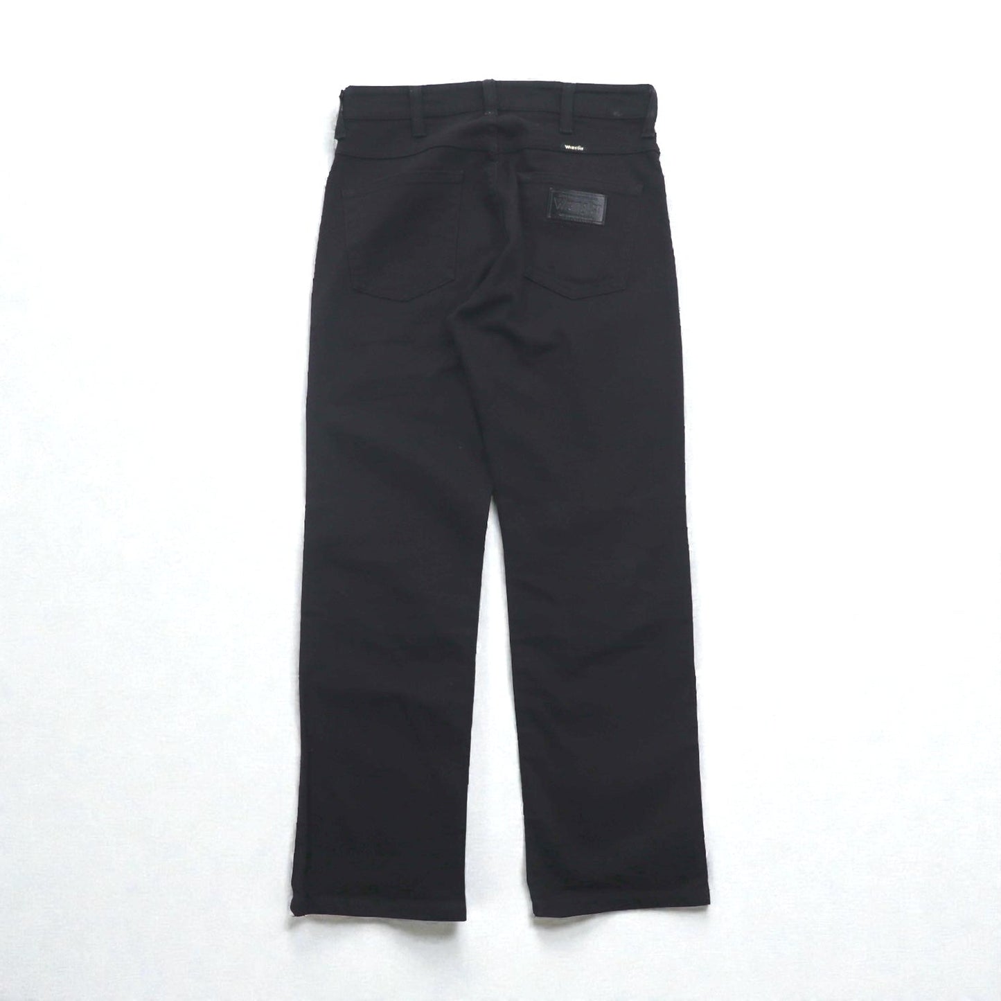 Wrangler 5ポケット ストレート デニムパンツ ジーンズ M ブラック ストレッチ W34533
