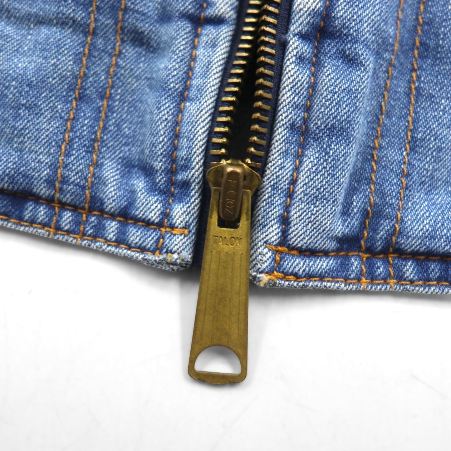 LEVI'S VINTAGE CLOTHING ( LVC ) デニム フーデッドジャケット ジップパーカー M  オレンジタブ ORANGE TAB HOODED JACKET A2217-0000 未使用品 TALONジップ デカ五角形 ARCHIVES