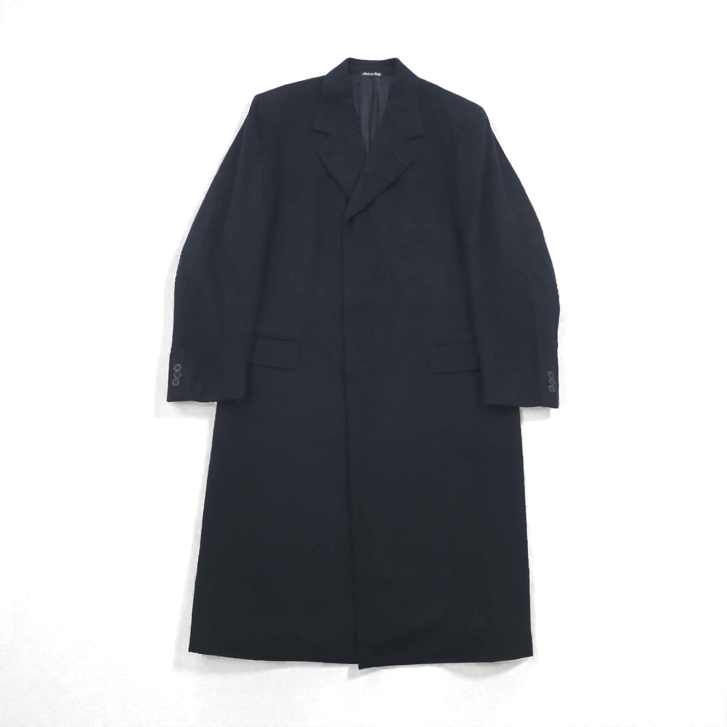 Loro Piana カシミア 100% ロングコート チェスターコート L ネイビー PAL ZIERI イタリア製