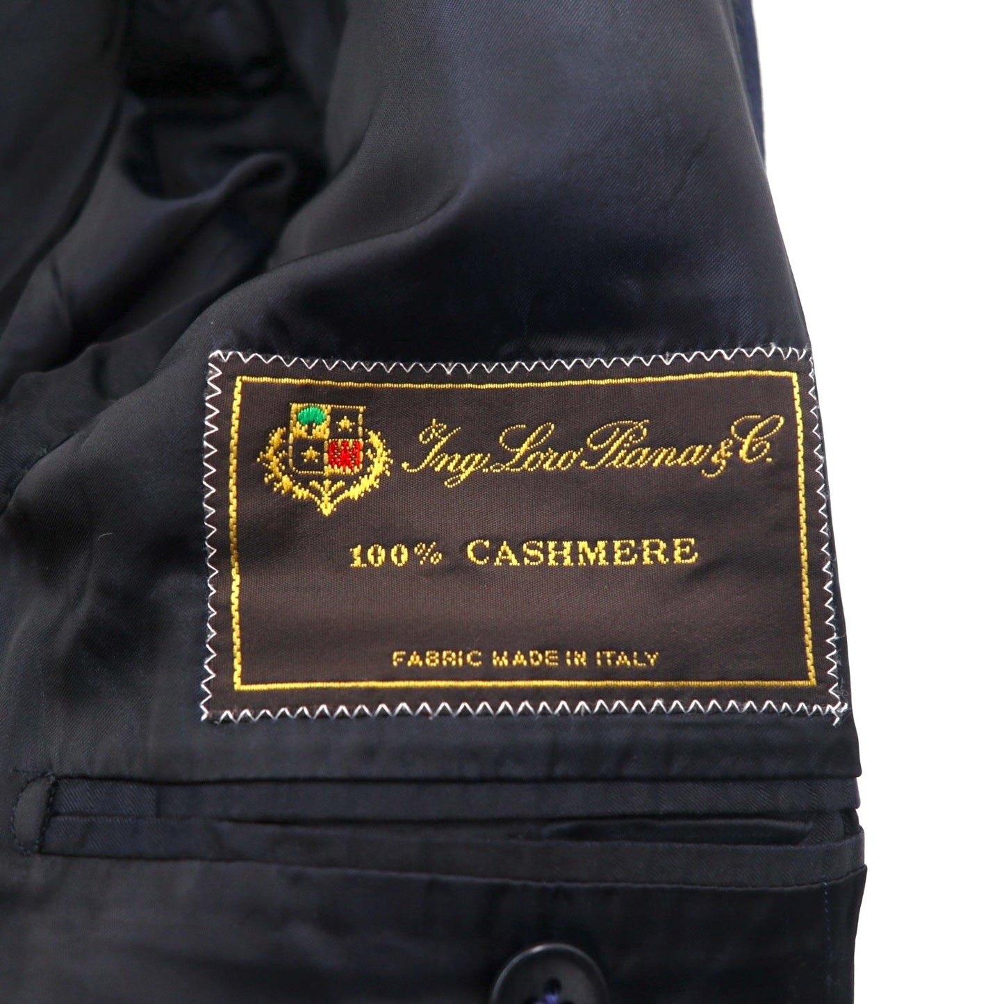 Loro Piana カシミア 100% ロングコート チェスターコート L ネイビー PAL ZIERI イタリア製