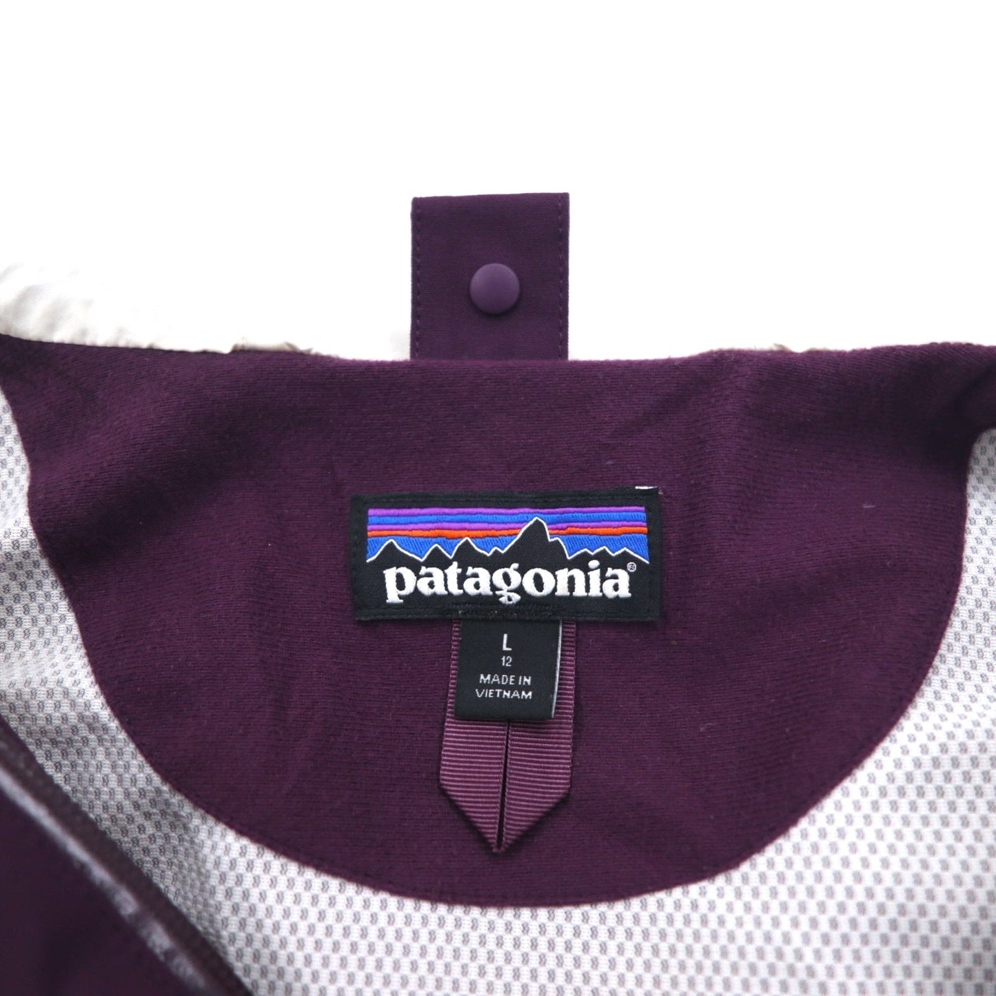 Patagonia Mountain Parka Rain Jacket, Large, Purple, H2No Waterproof Polyester