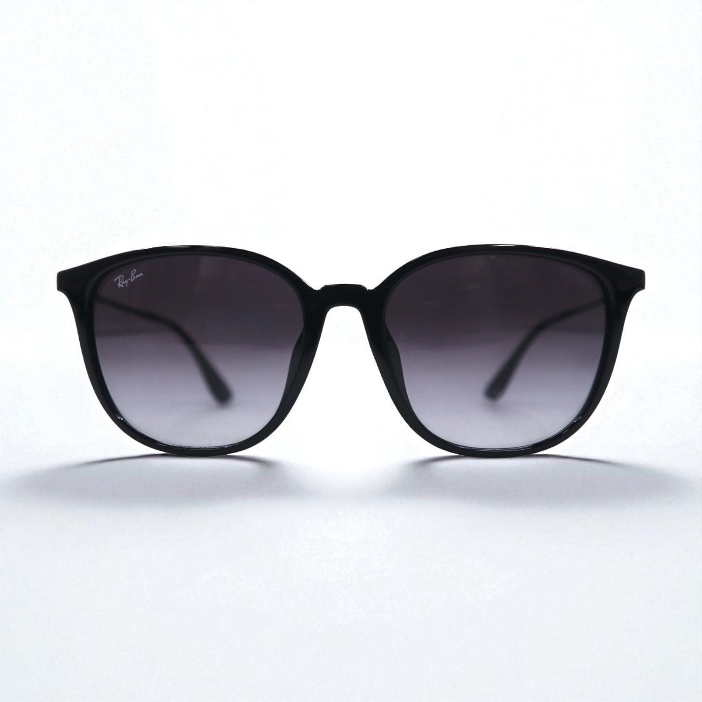 Ray-Ban ウェリントン サングラス ブラック グラデーション スクエア RB4348D 601/8G 57-18 145 3N 未使用品