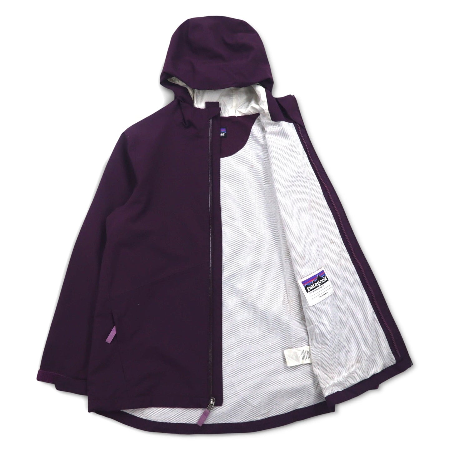 Patagonia Mountain Parka Rain Jacket, Large, Purple, H2No Waterproof Polyester