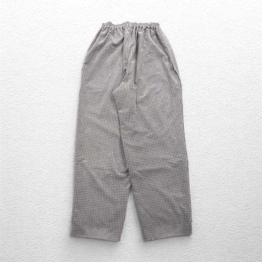 CLASS パンチングウルトラスエード PUNCHING ULTRASUEDE TROUSERS イージーパンツ L グレー ARTFICIAL LEATHER 日本製