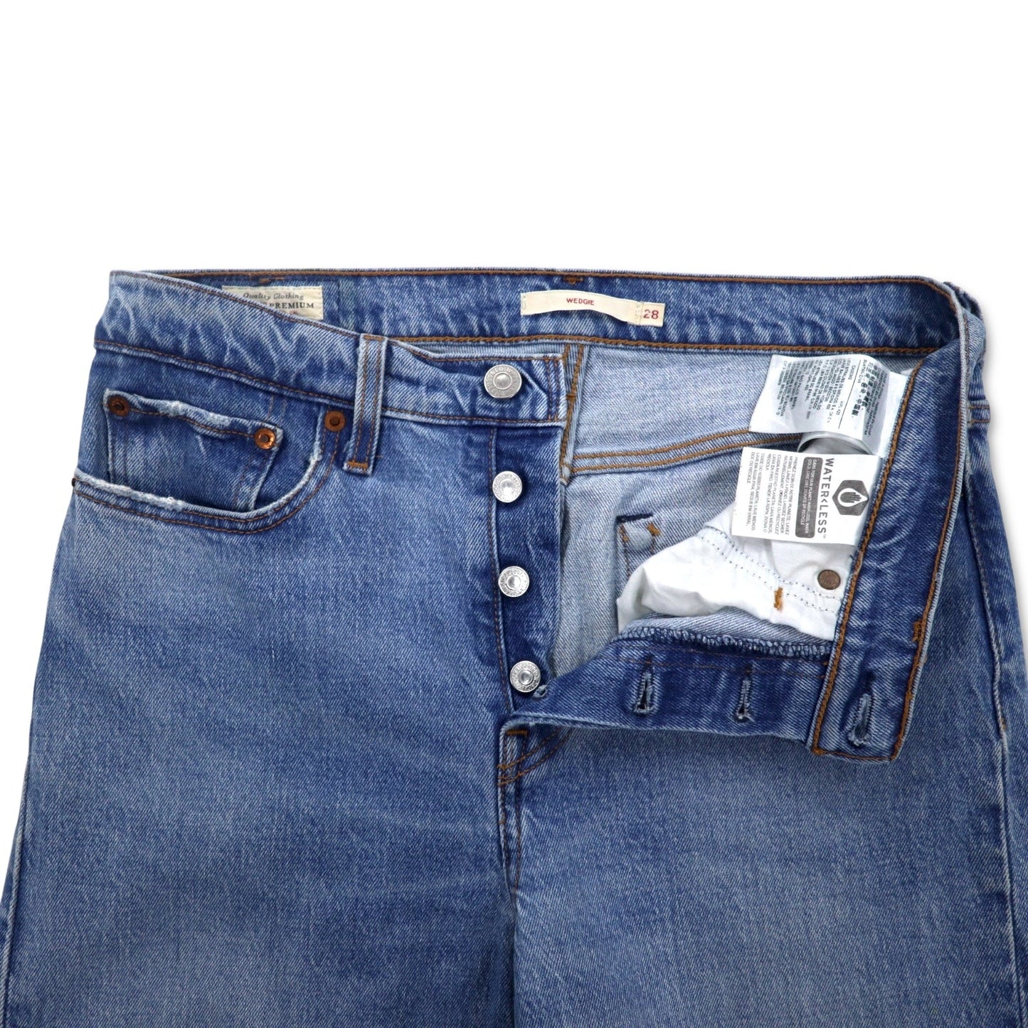 Levi's Premium Big E Ankle Jeans, Size 28, Blue, Cotton, 22861-0034